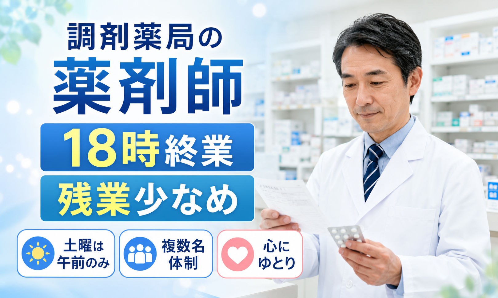 パート・アルバイト 薬剤師 調剤薬局求人イメージ