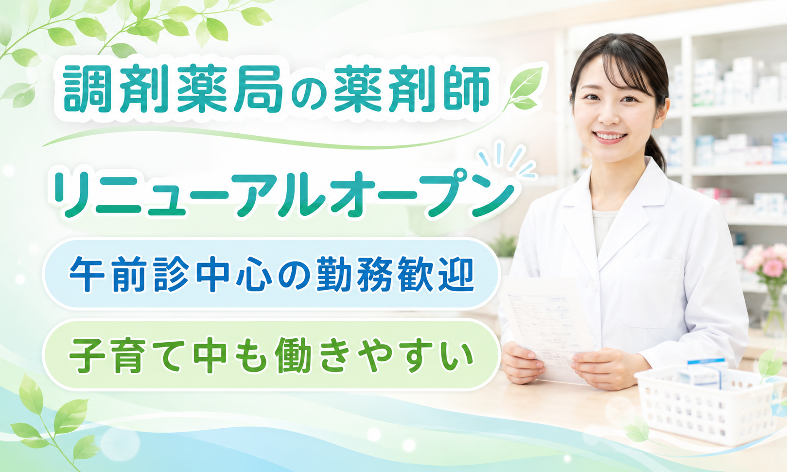 パート・アルバイト 薬剤師 調剤薬局の求人情報イメージ1