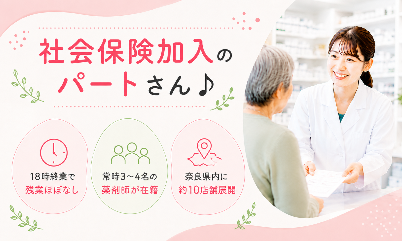 パート・アルバイト 薬剤師 調剤薬局の求人情報イメージ1